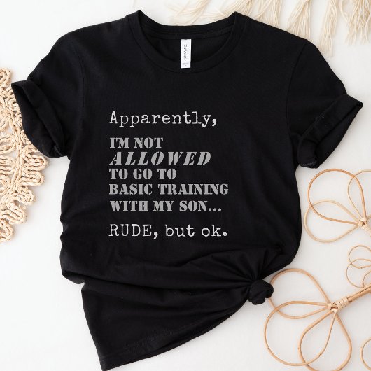 Grappige Militaire Moeder Basis Training Boot Camp T-shirt