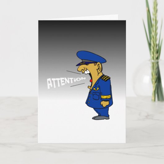 Grappige militaire vrouw die je mist kaart (Voorkant)