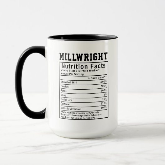 Grappige Millwright Voedingsfeiten Technicus Cadea Mok (Links)