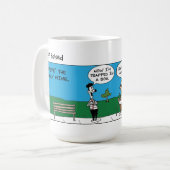 Grappige Mime Koffiemok (Voorkant links)