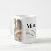 Grappige Mimi Definitie Foto Koffiemok (Voorkant links)
