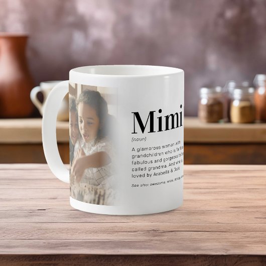 Grappige Mimi Definitie Foto Koffiemok