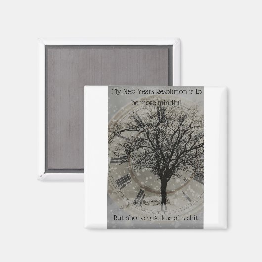 Grappige mindfulness magneet (Voorkant / Achterkant)