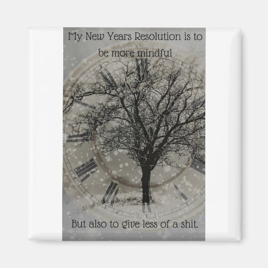 Grappige mindfulness magneet (Voorkant)