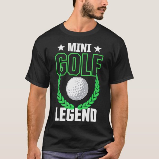 Grappige Mini Golf Legend Miniatuur Golfbal T-shirt (Voorkant)