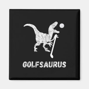 Grappige Mini Golf Speler Golf Dinosaur Golfer T-r Magneet