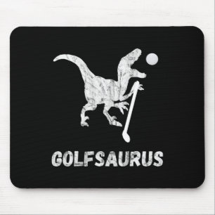 Grappige Mini Golf Speler Golf Dinosaur Golfer T-r Muismat