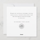 Grappige Minimal Santa Claus Christmas Corporate Feestdagenkaart (Achterkant)