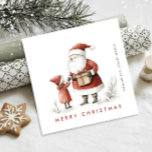 Grappige Minimal Santa Claus Christmas Corporate Feestdagenkaart<br><div class="desc">Verrassend en vreugde voor je naaste en maak de viering onvergeeflijk. Voor verdere aanpassing,  te klikken gelieve de "pas verder"verbinding aan en ons ontwerphulpmiddel te gebruiken om deze sjabloon te wijzigen.</div>