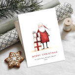 Grappige Minimal Santa Claus Christmas Corporate Feestdagenkaart<br><div class="desc">Verrassend en vreugde voor je naaste en maak de viering onvergeeflijk. Voor verdere aanpassing,  te klikken gelieve de "pas verder"verbinding aan en ons ontwerphulpmiddel te gebruiken om deze sjabloon te wijzigen.</div>