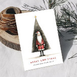 Grappige Minimal Santa Claus Christmas Corporate Feestdagenkaart<br><div class="desc">Verrassend en vreugde voor je naaste en maak de viering onvergeeflijk. Voor verdere aanpassing,  te klikken gelieve de "pas verder"verbinding aan en ons ontwerphulpmiddel te gebruiken om deze sjabloon te wijzigen.</div>