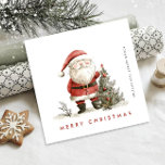 Grappige Minimal Santa Claus Christmas Corporate Feestdagenkaart<br><div class="desc">Verrassend en vreugde voor je naaste en maak de viering onvergeeflijk. Voor verdere aanpassing,  te klikken gelieve de "pas verder"verbinding aan en ons ontwerphulpmiddel te gebruiken om deze sjabloon te wijzigen.</div>