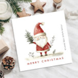 Grappige Minimal Santa Claus Christmas Corporate Feestdagenkaart<br><div class="desc">Verrassend en vreugde voor je naaste en maak de viering onvergeeflijk. Voor verdere aanpassing,  te klikken gelieve de "pas verder"verbinding aan en ons ontwerphulpmiddel te gebruiken om deze sjabloon te wijzigen.</div>