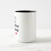 Grappige minimale zwart-wit elegante typografie mok (Midden)