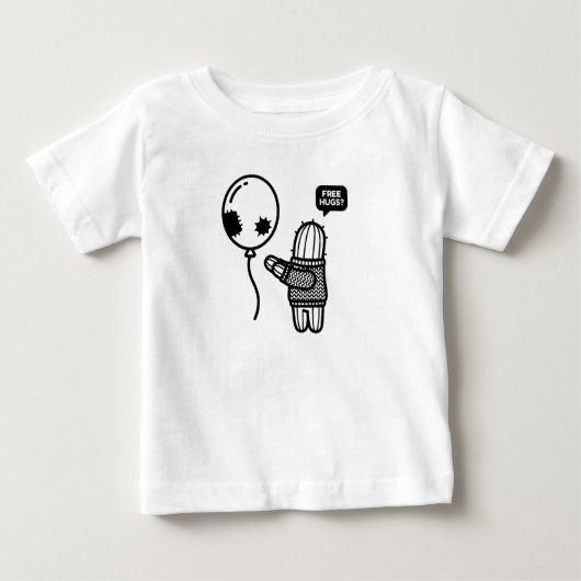 Grappige Minimalistische Cactus Knuffel Ballon Sti (Voorkant)