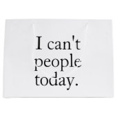 Grappige minimalistische cadeautas | Ik kan vandaa (Voorkant)