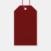 Grappige Minimalistische Eenvoudige Kerst Cadeaulabel (Achterkant)