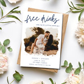 Grappige minimalistische foto bruiloft Save the Da Save The Date