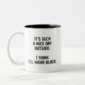 Grappige minimalistische Mok voor de modieuze Mood (Links)