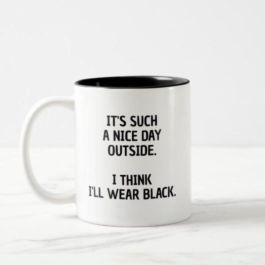 Grappige minimalistische Mok voor de modieuze Mood (Links)