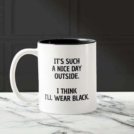 Grappige minimalistische Mok voor de modieuze Mood