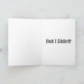 Grappige minimalistische schrikkeldag verjaardag kaart (Binnen)