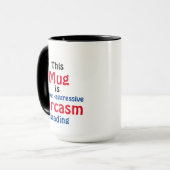 Grappige Minimalistische Tekst Sarcasme Attitude Mok (Voorkant links)