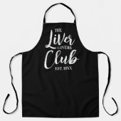 Grappige Minimalistische Typografie De Lever Liefh Schort (Voorkant)