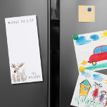 Grappige minimalistische Waterverf Moose Do List Magnetisch Notitieblok<br><div class="desc">Verspreid het plezier met elke noot en geniet van je vakantieseizoen, zelfs wanneer je je must do opschrijft of in het hoesje moose do-lijst met boodschappen, een lijst met boodschappen of een vrolijk kerstbriefje aan je geliefden die zich voorbereiden met dit notitieblok met een grillige waterverf eland. De eenvoudige, minimalistische...</div>