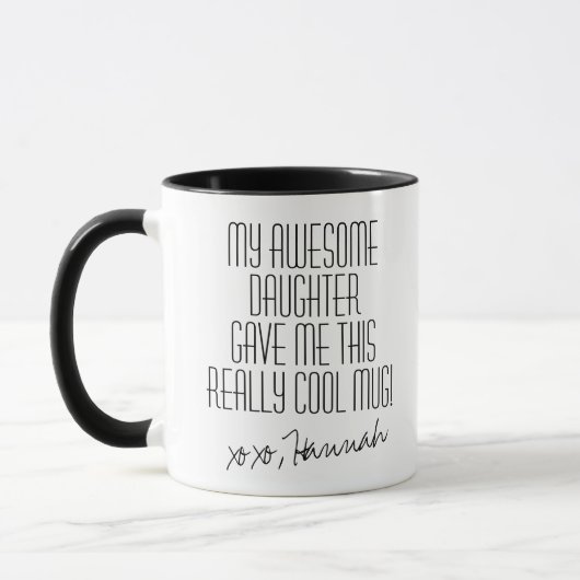 Grappige Minimalistische zwarte en witte moeder do Mok (Links)