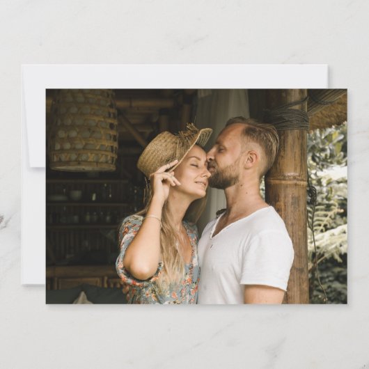 Grappige Mint Lime Cocktail Trendy Foto Bruiloft Save The Date (Achterkant)