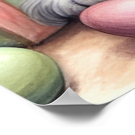 Grappige Misfit Pasen Kerstkonijnen Poster (Hoek)