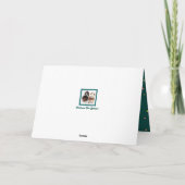 Grappige "Missing You" Kaart met Schattigee Basset (Achterkant)