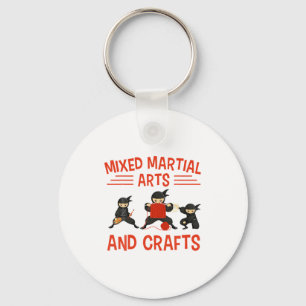 Grappige Mixed Martial Arts En Ambachten Karate Ni Sleutelhanger