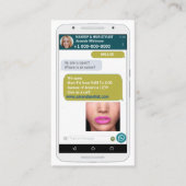 grappige mobiele fotokaart business car visitekaartje (Voorkant)