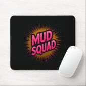 Grappige modder squad obstacle run modderige zuste muismat (Met muis)