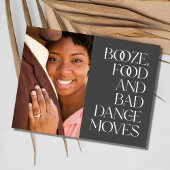 Grappige Moderne Foto Huwelijksbudget Save the Dat Aankondigingskaart