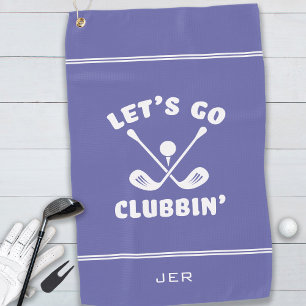 Grappige moderne golfclub humor golfer pro periwin golfhanddoek