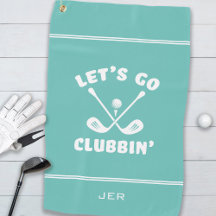 Grappige moderne golfer humor sport turquoise