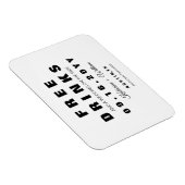 Grappige moderne gratis Drinken sparen de datum Magneet (Rechterzijde)