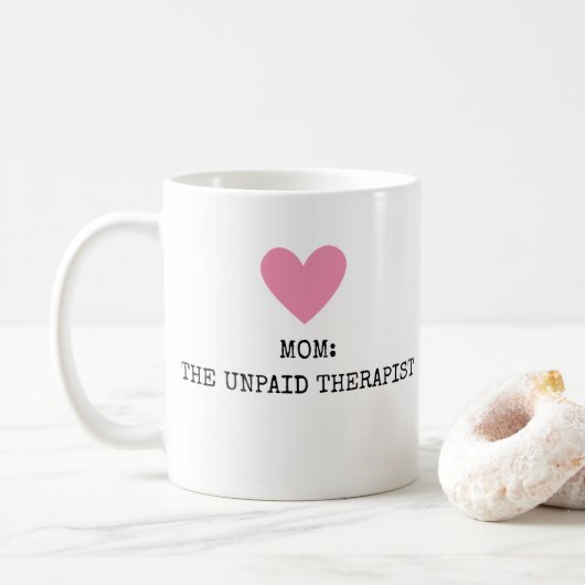 Grappige Moderne Moeder Therapeut Moederdag Chic Koffiemok (Met donut)