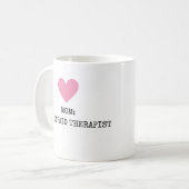 Grappige Moderne Moeder Therapeut Moederdag Chic Koffiemok (Voorkant links)