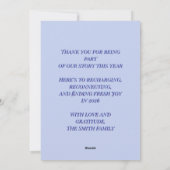 Grappige moderne nieuwjaarskaart 2026 feestdagenkaart (Achterkant)