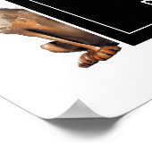 Grappige Moderne Puppy Hond Walker Pet Sitting Poster (Hoek)