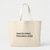 Grappige moderne typografie minimalistische grote tote bag (Voorkant)