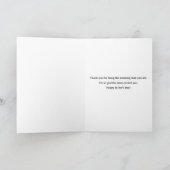 Grappige moderne typografie Vaderdagkaart Kaart (Binnen)