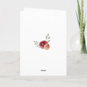 Grappige moderne waterverf bloem 60ste verjaardag kaart (Achterkant)