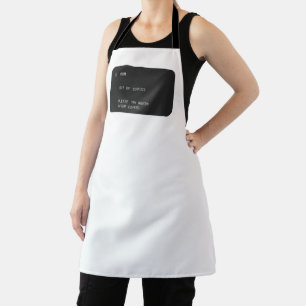 Grappige Moeder Buiten Dienst Koffie Design Schort
