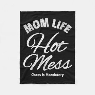 Grappige moeder citaat moeder schap humor sarcasti fleece deken