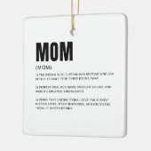 Grappige Moeder Definitie Keramisch Ornament (Links)